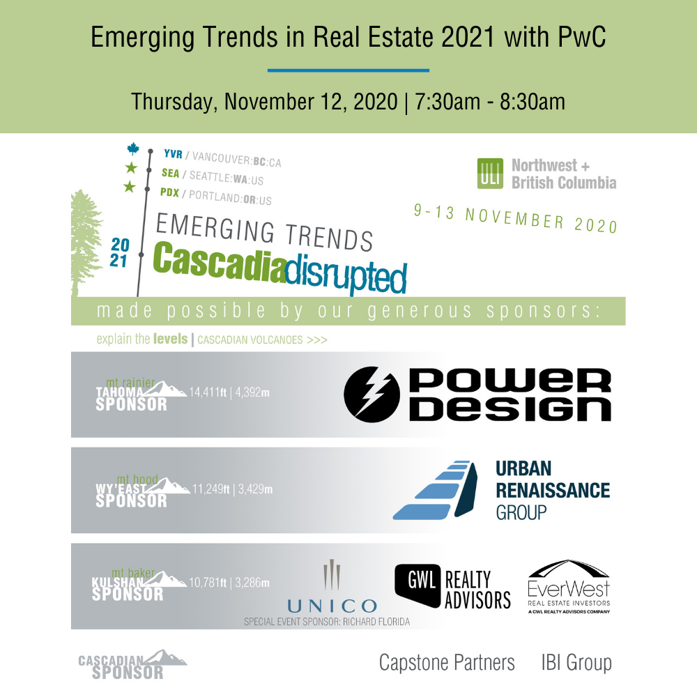 ULI BC Emerging Trends Economic Forecast with PwC ULI British Columbia