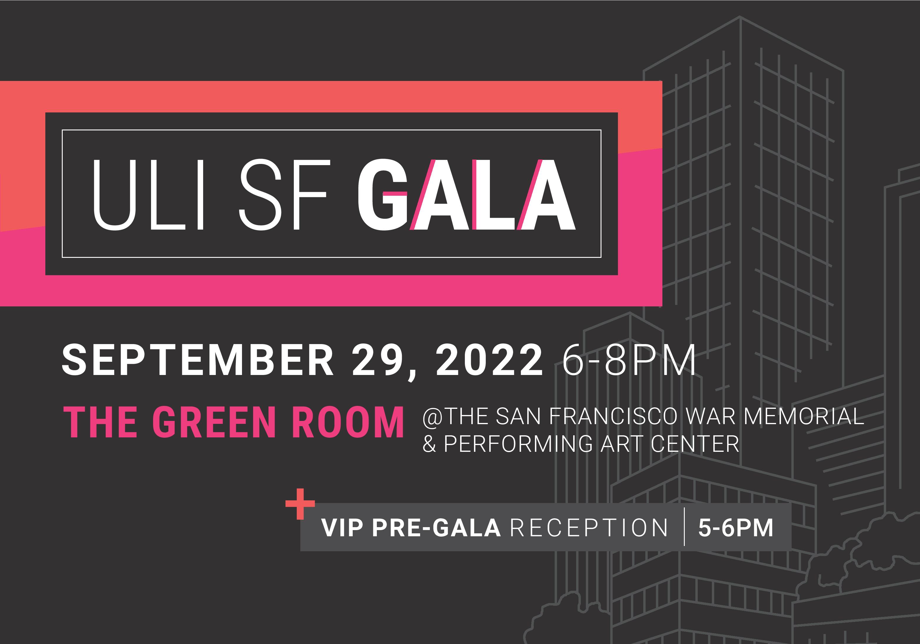 ULI San Francisco Gala SOLD OUT ULI San Francisco