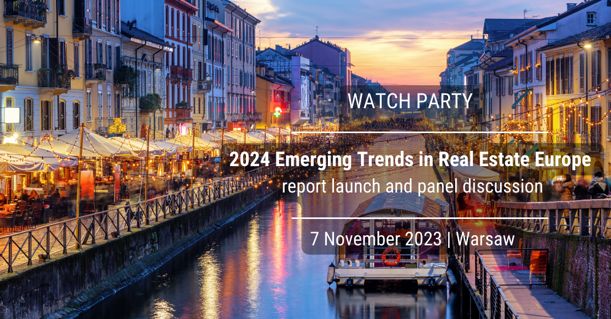 ULI Poland Watch Party 2024 Emerging Trends in Real Estate report