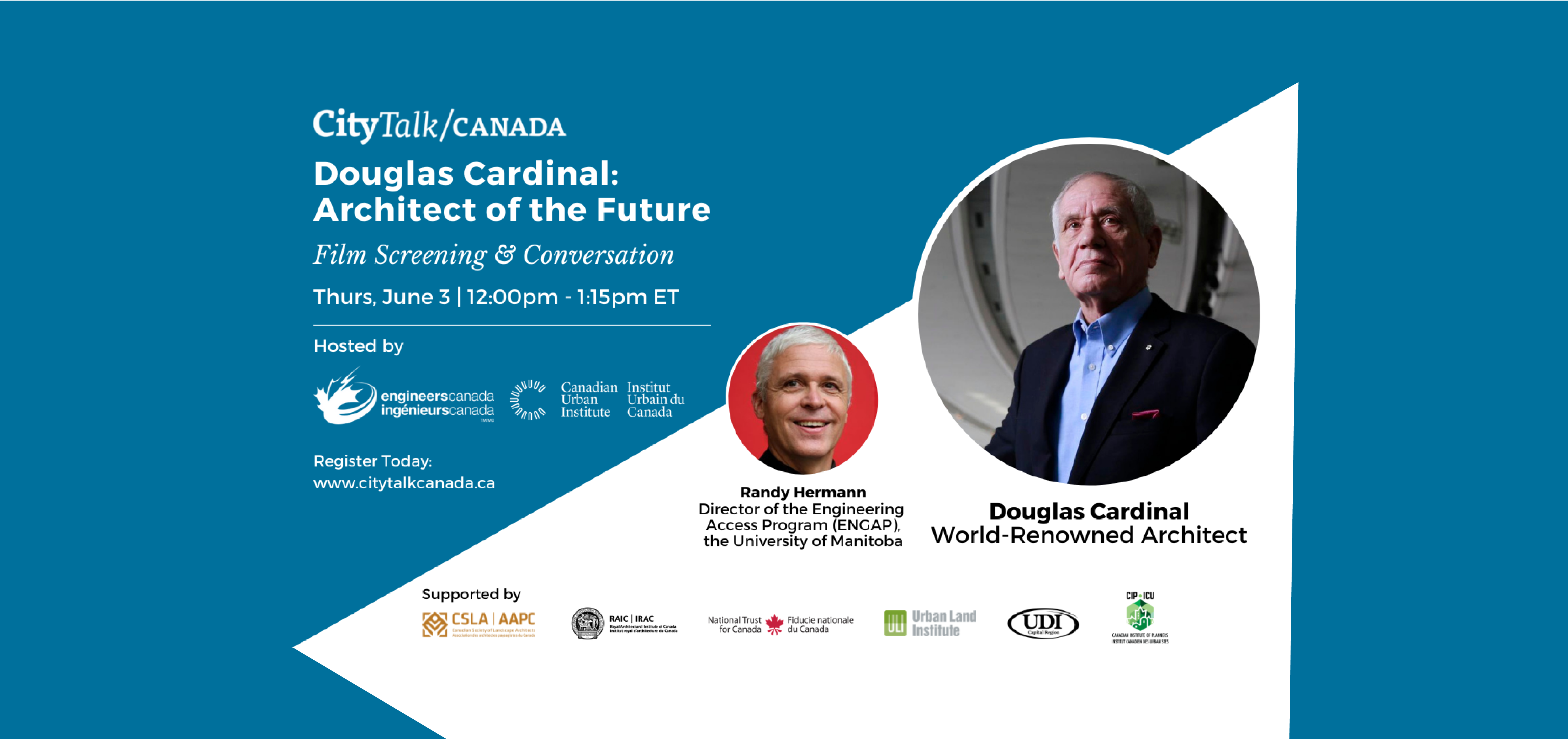 ULI Toronto CityTalk Canada Douglas Cardinal Architect of the
